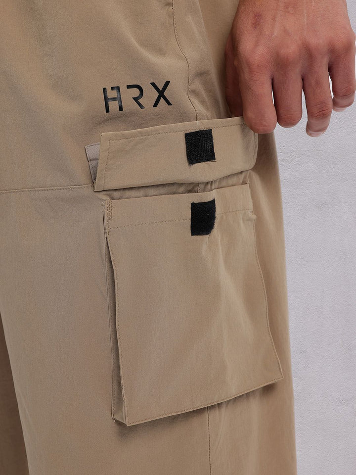 HRX by Hrithik Roshan Men Panelled Mid-Rise Lifestyle Cargo Style Joggers