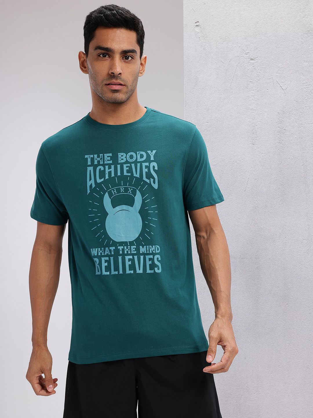HRX by Hrithik Roshan Typography Printed Lifestyle T-shirt