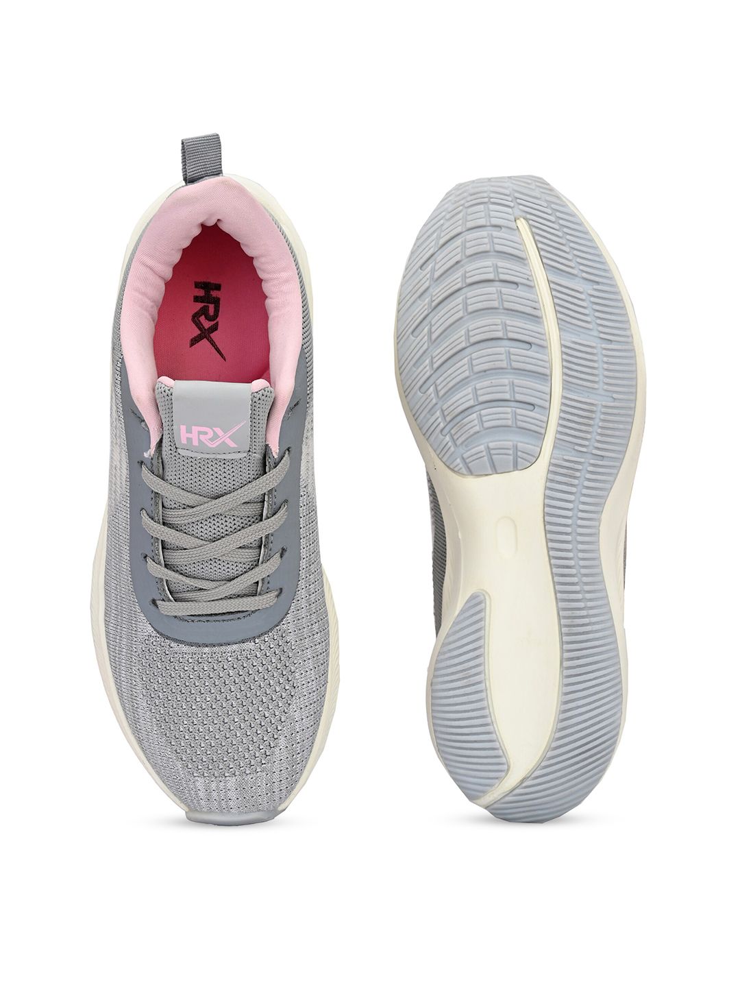 HRX by Hrithik Roshan Women Grey Flyknit Technology Running Shoes