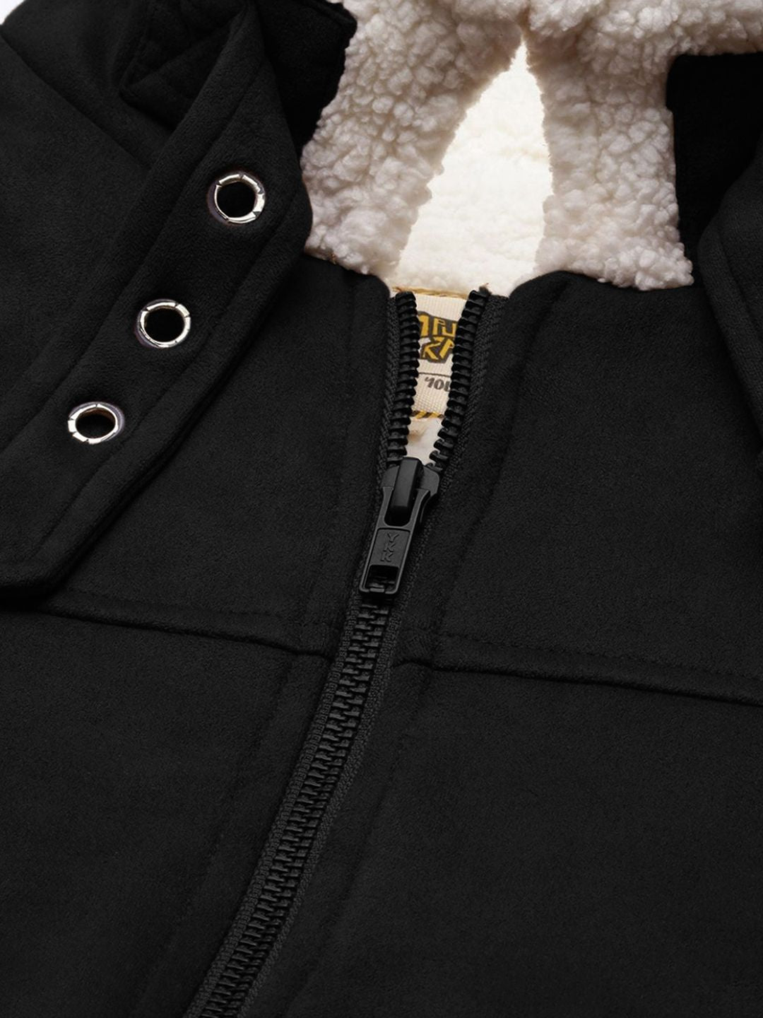 Campus Sutra Men Spread Collar Solid Casual Bomber Jacket