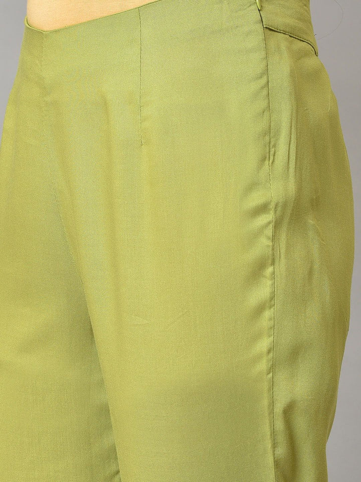 W Women Viscose Rayon Regular Fit Trouser