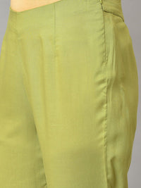 W Women Viscose Rayon Regular Fit Trouser