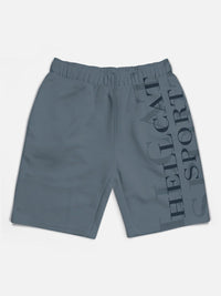 HELLCAT Pack of 5 Boys Trendy Printed Mid Rise Cotton Shorts