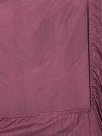 Myntra Elegant Homes Maroon Striped 300 TC Super King Bedsheet Set 2.7 m x 2.7 m