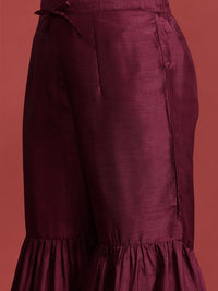 Anouk Women Embroidered Zari Kurta with Sharara & Dupatta