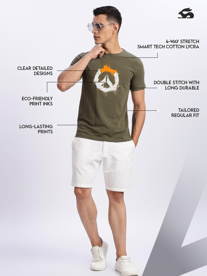 ADRO Men Olive Tshirts
