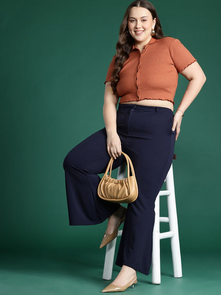 DressBerry Women Plus-Size Bootcut Trousers