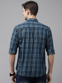 Park Avenue Slim Fit Checked Pure Cotton Casual Shirt