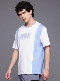 HRX by Hrithik Roshan Colourblocked & Brand Logo Print Lifestyle T-shirt