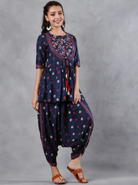 Rustorange Floral Printed Co-Ord Set