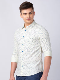 SPYKAR Men Classic Slim Fit Printed Casual Cotton Shirt