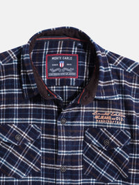 Monte Carlo Boys Checked Flannel Smart Fit Shirt