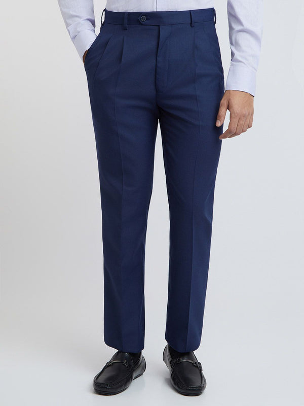 Raymond Self Design Classic Fit Formal Trouser