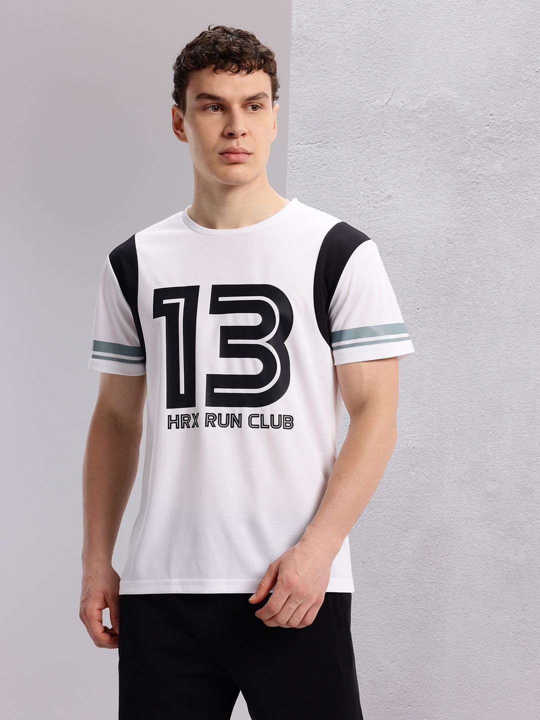 HRX by Hrithik Roshan Typography Printed Detail Regular Fit Rapid-Dry Running T-shirt