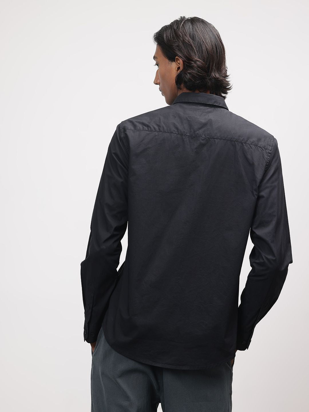ether Pure Cotton Longline Casual Shirt