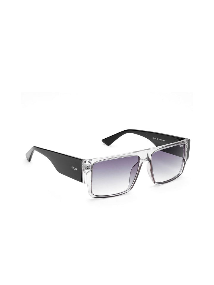 IRUS by IDEE Men Rectangle Sunglasses with UV Protected Lens IRS1311C4SG