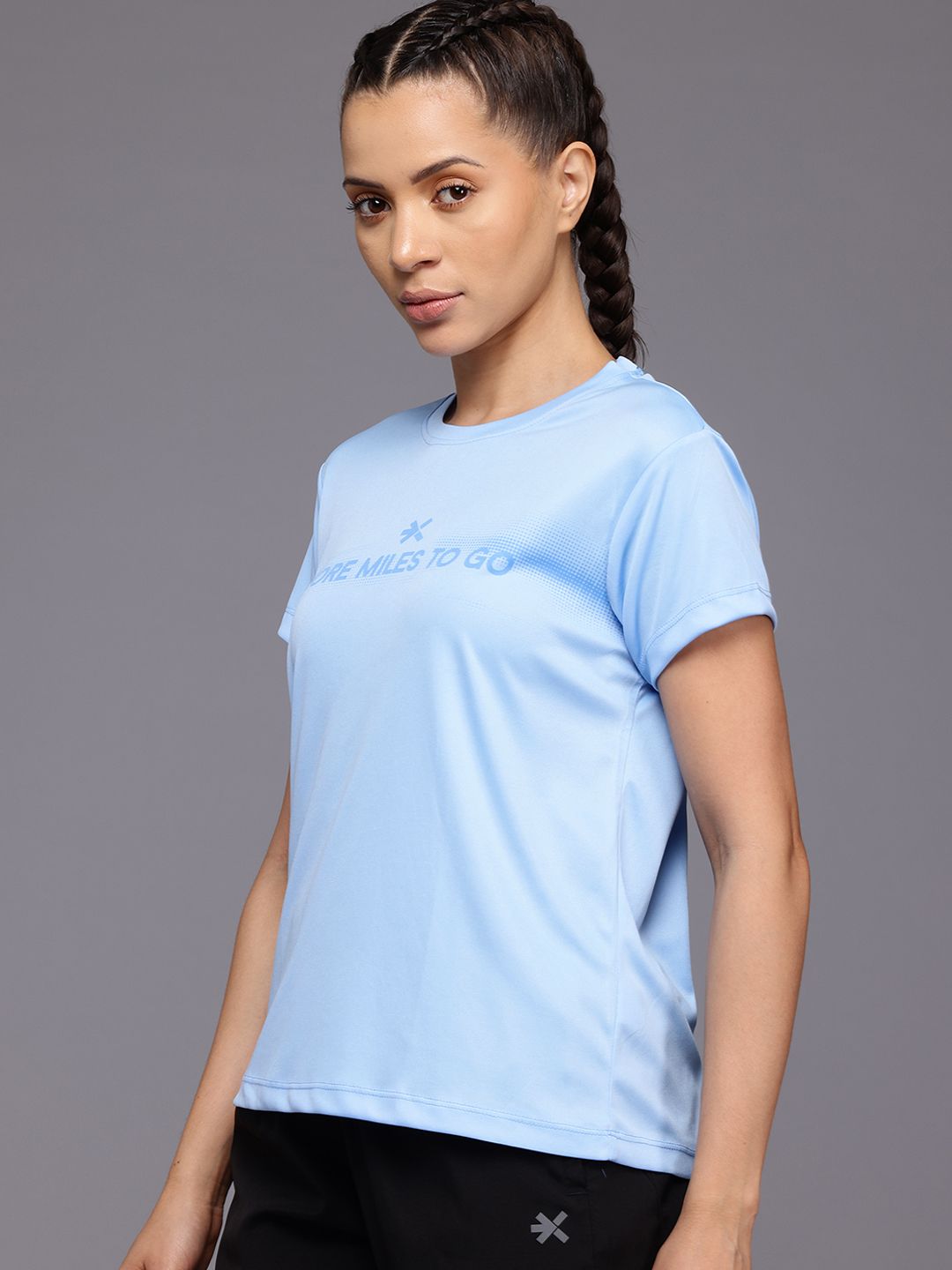 HRX by Hrithik Roshan Rapid Dry Typography Printed Running T-Shirt