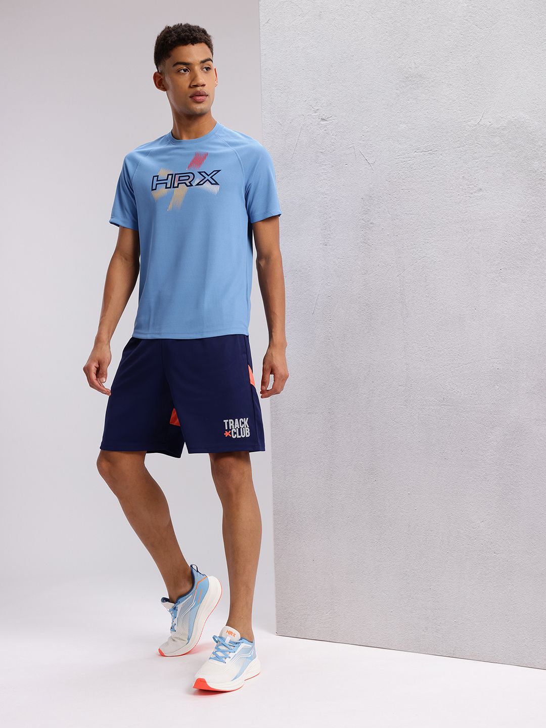 Hrx oleh Hrithik Roshan Men Striped Rapid-Dry Shorts