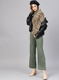SASSAFRAS Women Olive Green  Trousers