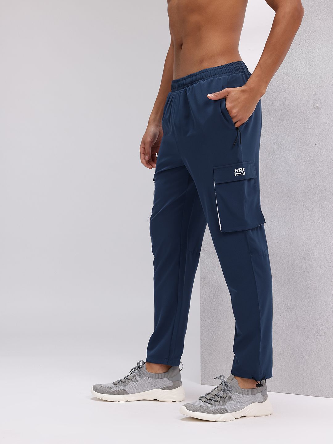 HRX by Hrithik Roshan Men Rapid-Dry Cargo-Style Training Track Pants