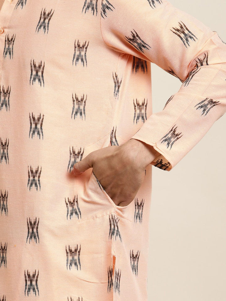 Anug oleh SOJANYA Men Kurta Warna Peach