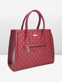 DressBerry Quilted Structured Handheld Bag