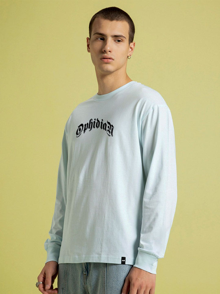 Bewakoof Men Typography Printed Round Neck Pure Cotton Oversized T-shirt