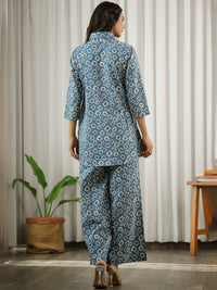 SANSKRUTIHOMES Printed Pure Cotton Shirt & Trousers
