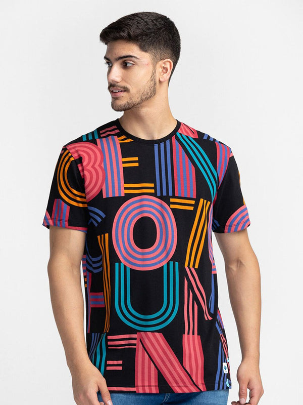 Being Human Typography Printed Round Neck T-shirt