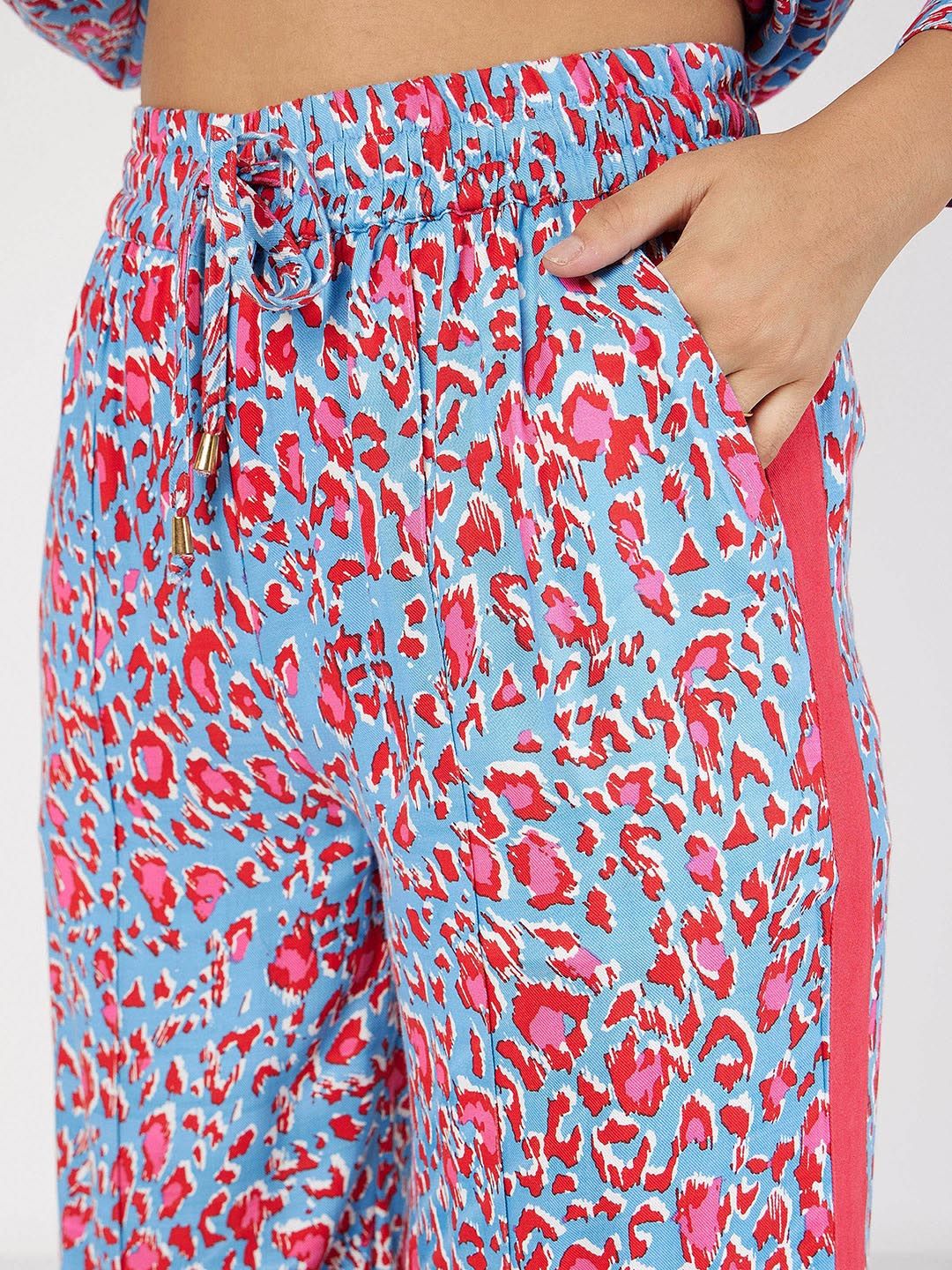 SASSAFRAS Abstract Printed Shirt With Trousers