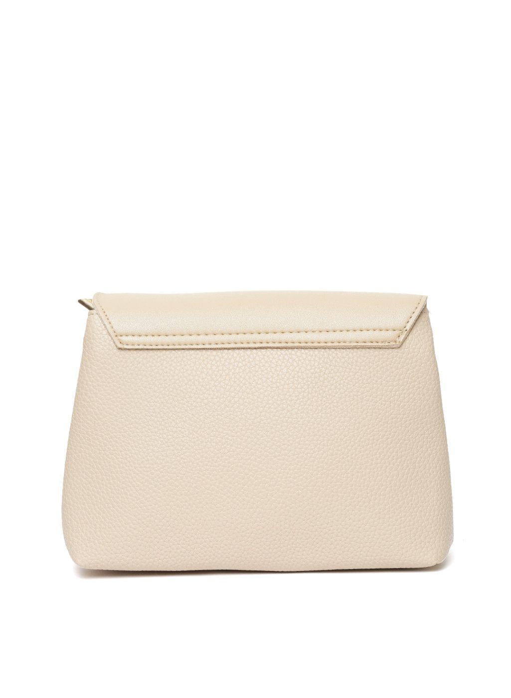 Beige Solid Sling Bag