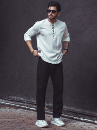 Powerlook Self Design Regular Casual Shirt