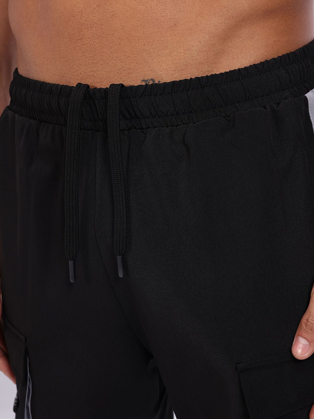 HRX by Hrithik Roshan Men Typography Printed Mid-Rise Cargo-Style Training Shorts