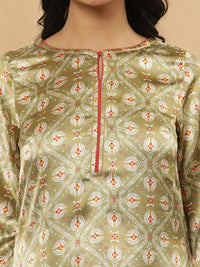 W Ethnic Motifs Printed Regular Kurta with Trouser