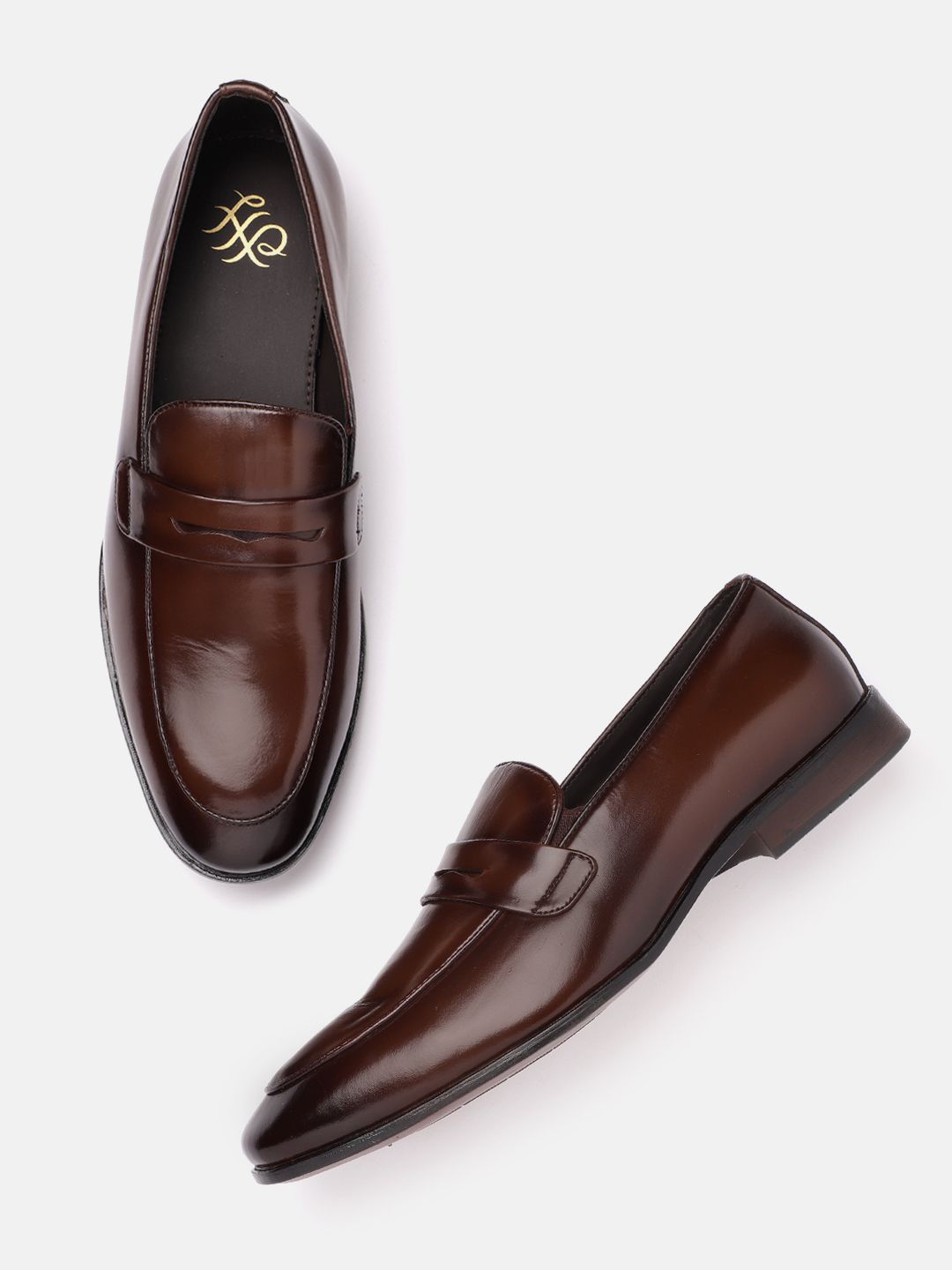 House of Pataudi Men Formal Penny Loafers