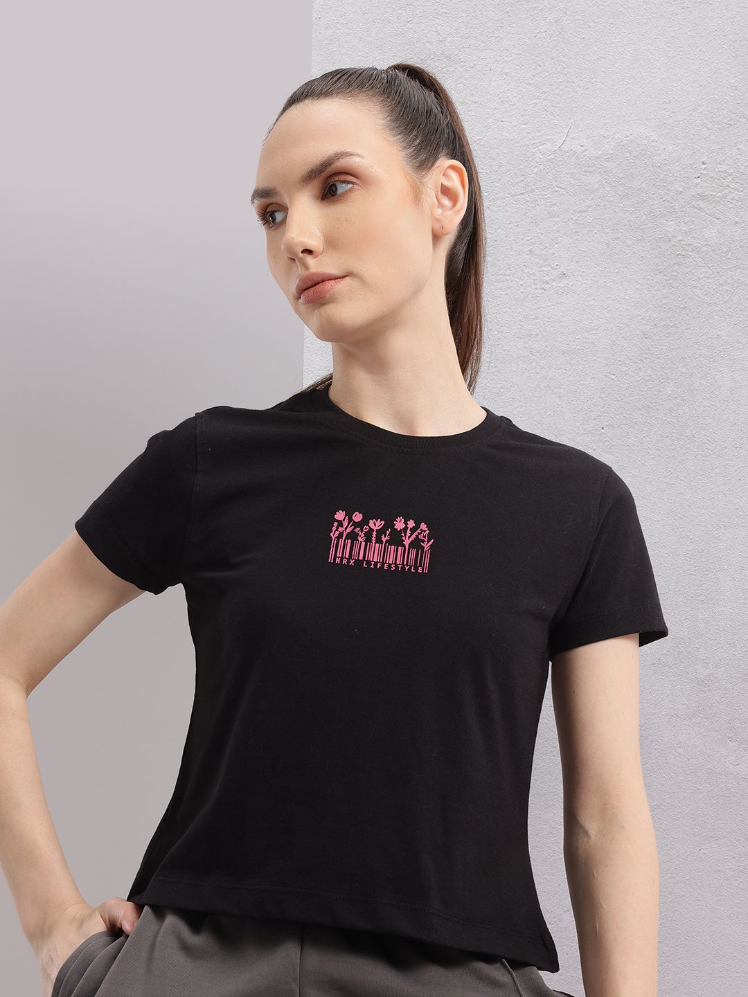 HRX by Hrithik Roshan Women Typography Printed T-shirt