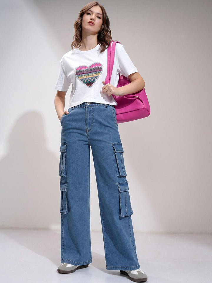 Street By Tokyo Talkies Women Straight Fit Stretchable Jeans