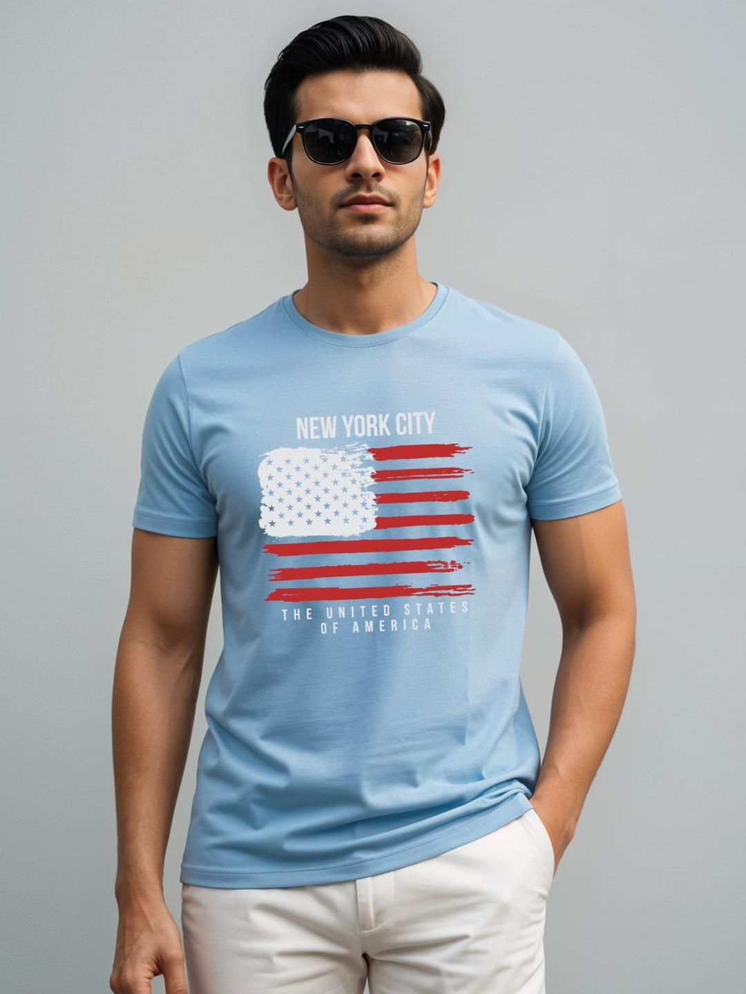 Tshirts Biru Lelaki ADRO