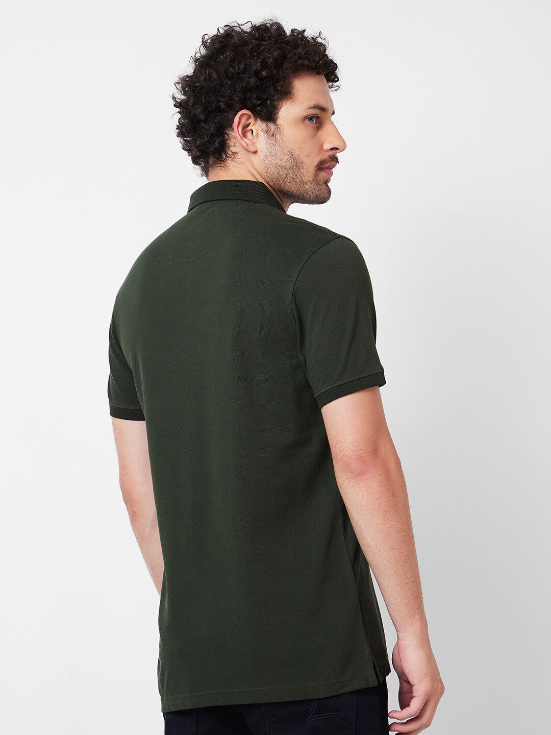 SPYKAR Polo Collar Cotton Slim Fit T-shirt