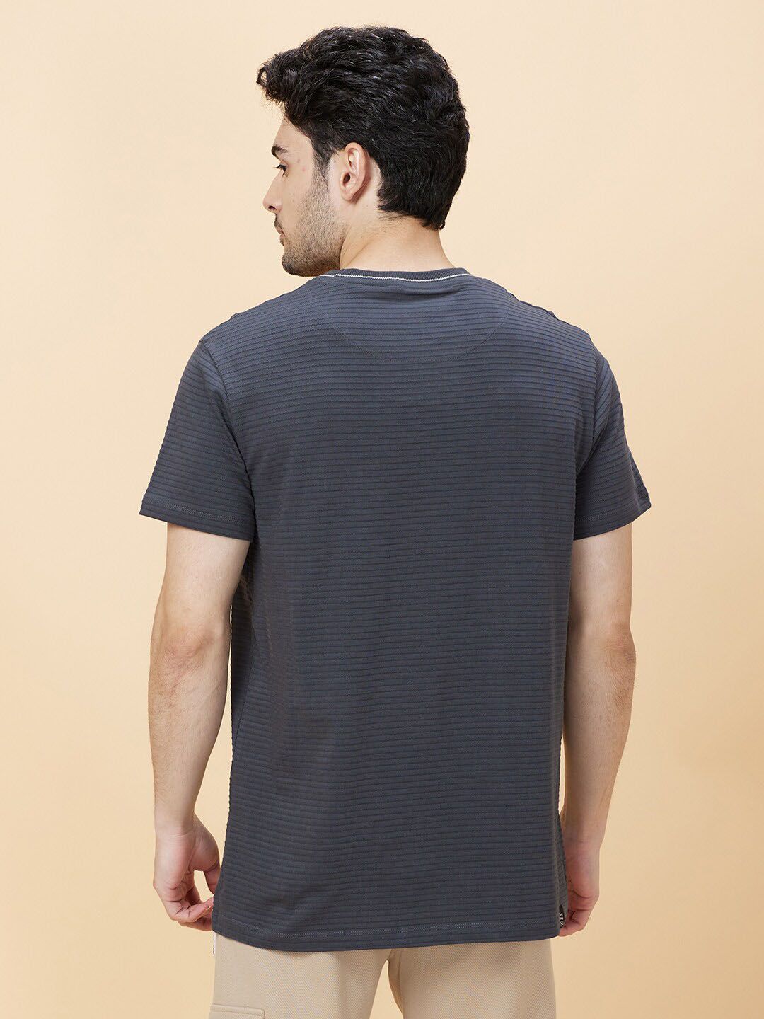 Being Human Striped Round Neck T-shirt