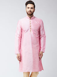 Sojanya (Sejak 1958), Mens Pink Dupion Silk SAHAJA Kurta Panjang