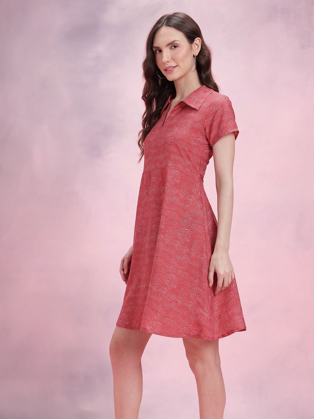 DressBerry Printed A-Line Dress