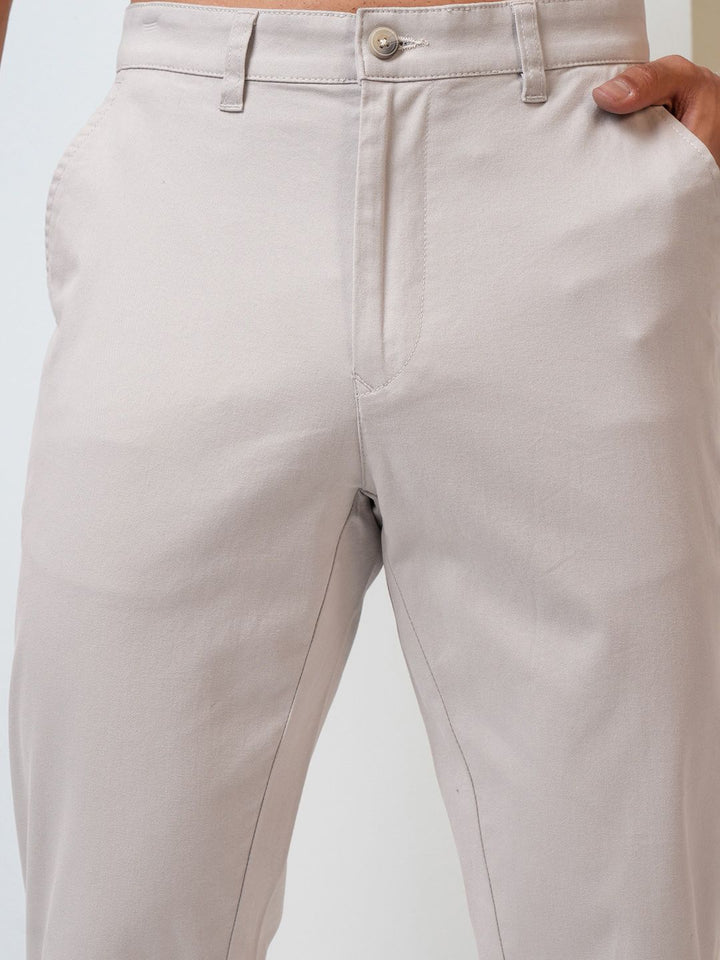 HIGHLANDER Men Soft Feel Twill Chino Trousers