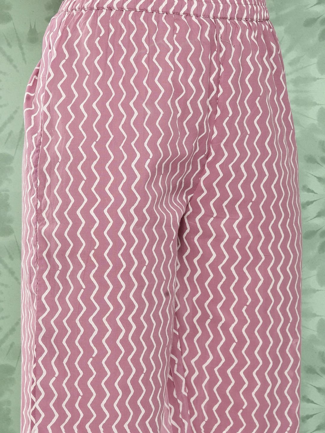 Varanga Women Ethnic Motifs Printed Regular Pure Cotton Kurta with Trousers