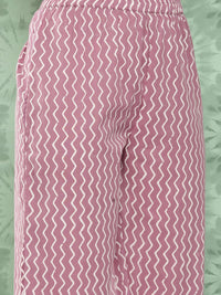 Varanga Women Ethnic Motifs Printed Regular Pure Cotton Kurta with Trousers