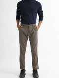 RARE RABBIT Men Slim Fit Mid-Rise Cotton Casual Trousers