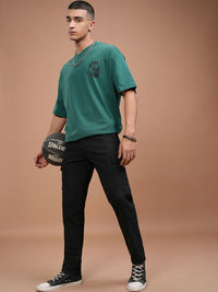 HIGHLANDER Men Tapered Fit Mid-Rise Cotton Cargo Trousers