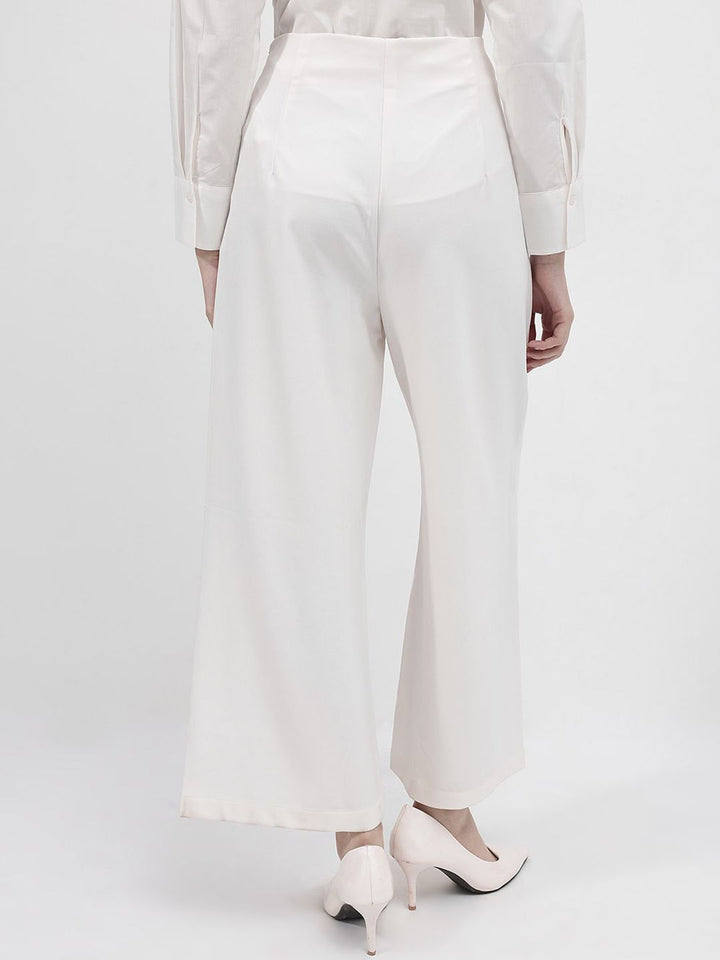 RAREISM Regular Fit Comfort Cotton High-Rise Parallel Trousers