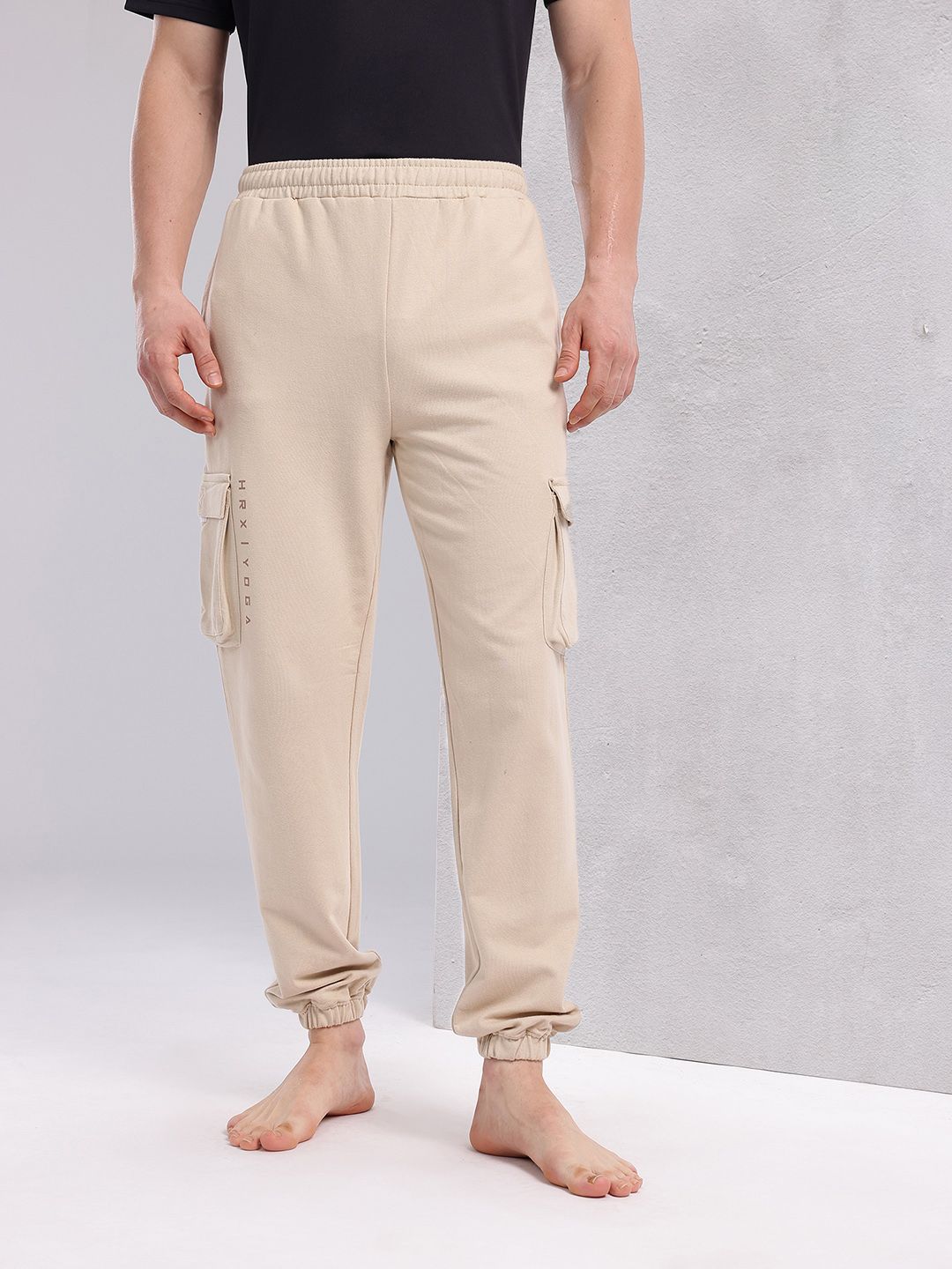 HRX by Hrithik Roshan Men Cargo-Style Yoga Joggers