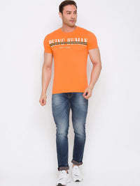 Being Human Typography Printed Round Neck Cotton Regular T-shirt